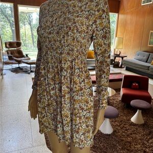 Topshop Fall Floral Mini Dress w/FREEBIE